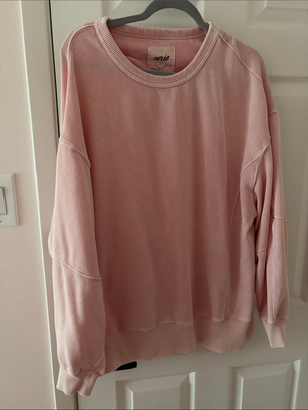 Aerie Crewneck Sweatshirt - Light Pink size M